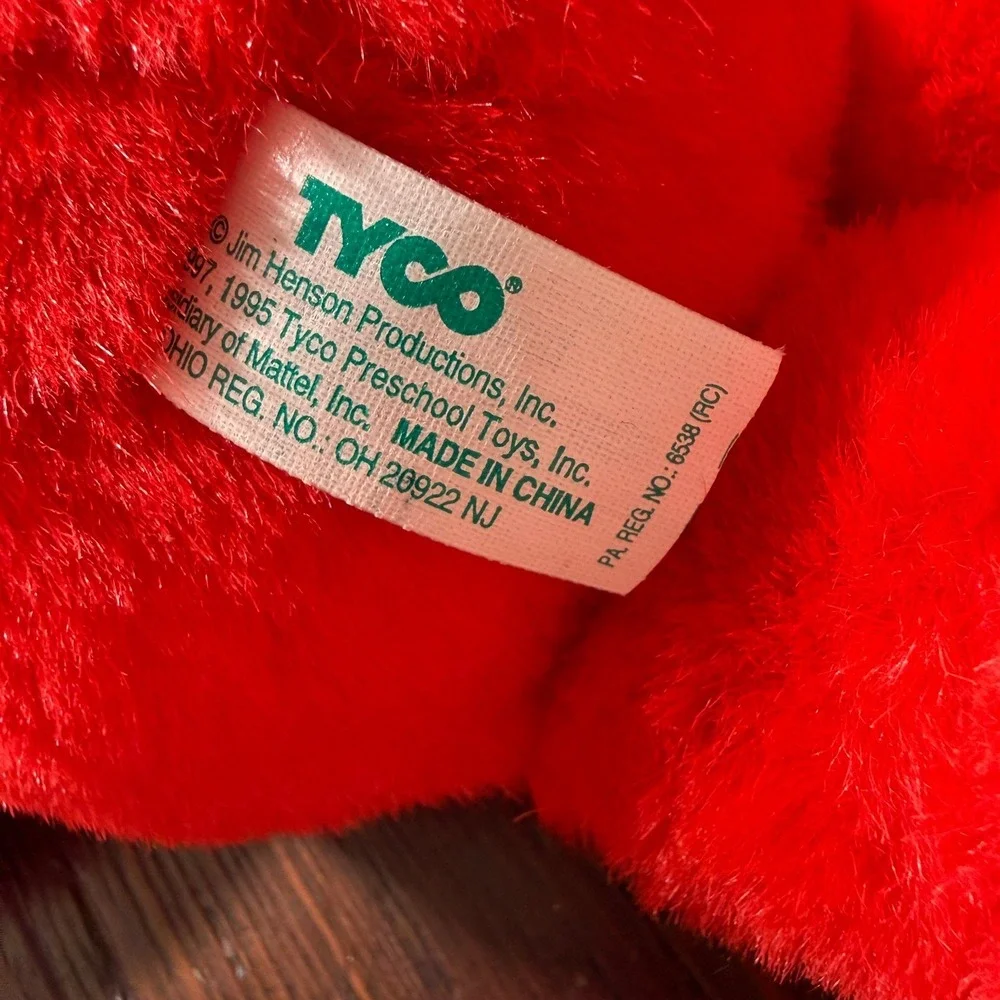 Vintage 1995 Tickle Me Elmo Plush Doll Original by Tyco Tested Works